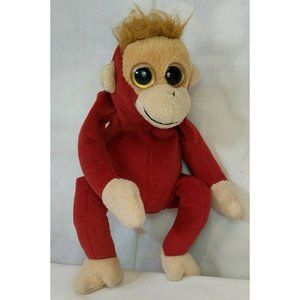 TY 8" Beanie Baby "Schweetheart" Red Orangutan Monkey